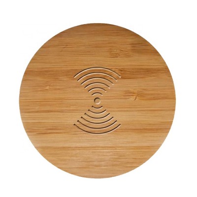 Bamboo 10w wireless charger For iPhone for Samsung Mobile Phone QI Wireless Charger